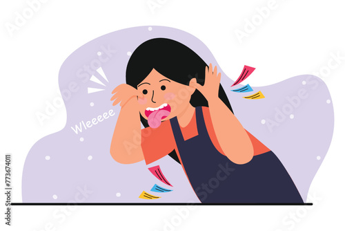 April Fools Flat Illustration Design