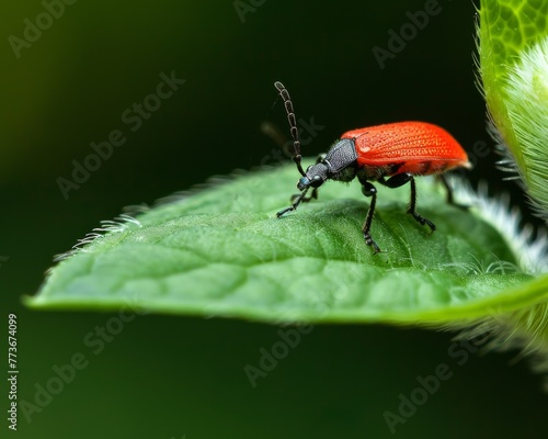 A bug is standing on a leaf © hakule