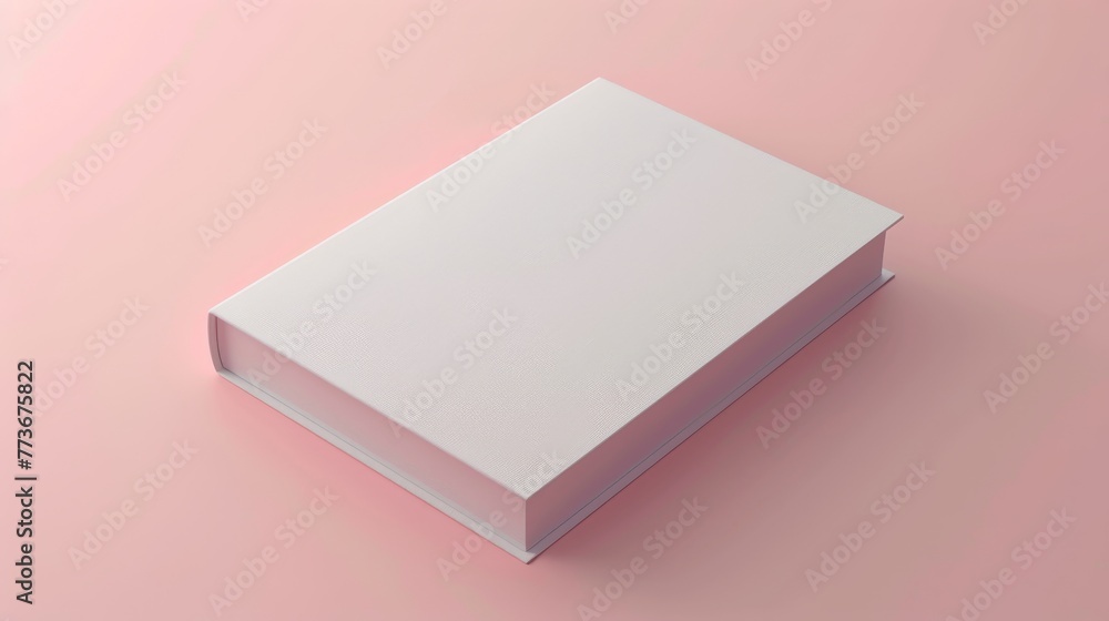 a clean book mock-up on a soft color background - template for product / design placement a clean book mock-up on a soft color background - template for product / design placement