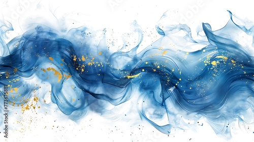 solid white background blue swirls