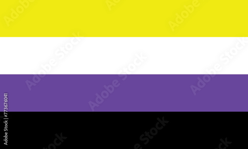 Nonbinary Flag Pride Month LGBTQ Rainbow