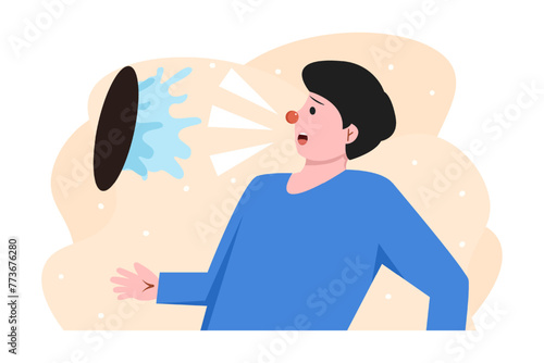 April Fools Flat Illustration Design
