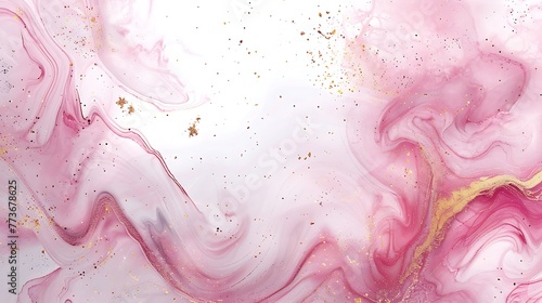 solid white background with raspberry swirls