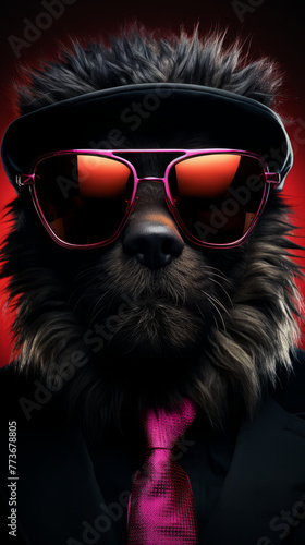 Stylish Dog in Sunglasses   © Keyser the Red Beard