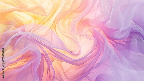 abstract silk background in light orange and light purple gradient