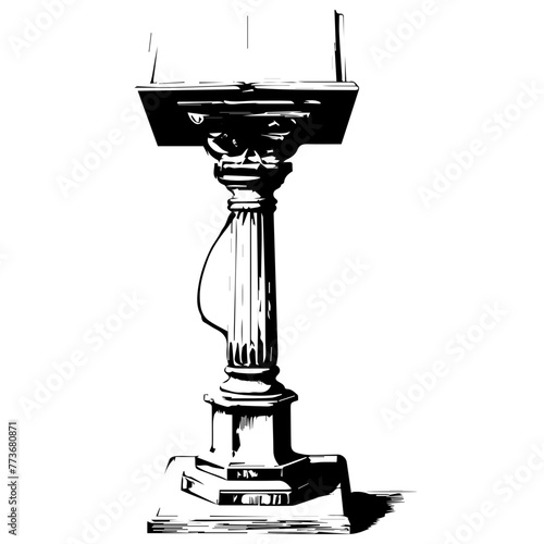 antique bronze candlestick