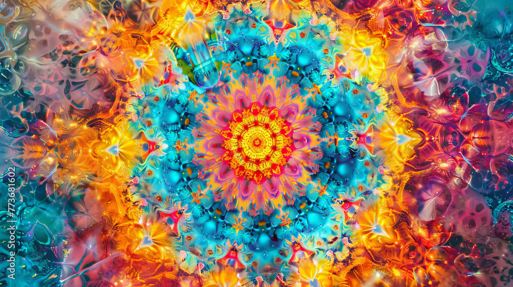 Serene Mandala Art: Sparkling Blue and Dark Green Palette
Serene Mandala Art: Sparkling Blue and Dark Green Palette