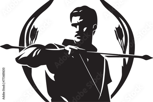 archer with bow and arrow