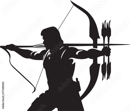archer with bow and arrow