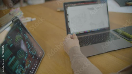 Wallpaper Mural persona trabajando en laptop Torontodigital.ca