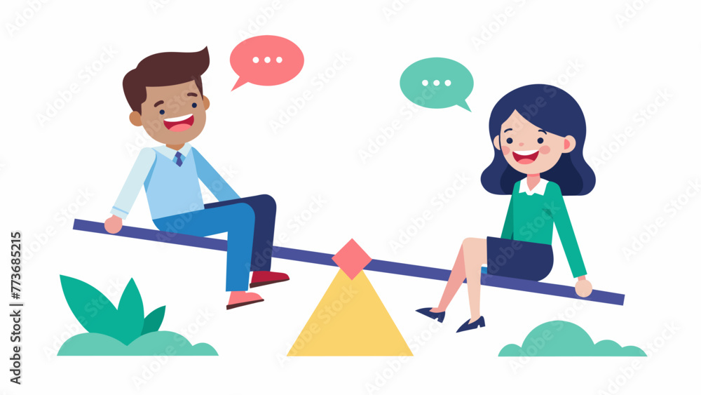 A cartoon shows two people sitting on a seesaw with one person labeled as Ingroup and the other labeled as Outgroup. The person labeled as A cartoon shows two people sitting on a seesaw with one person labeled as Ingroup and the other labeled as Outgroup. The person labeled as
