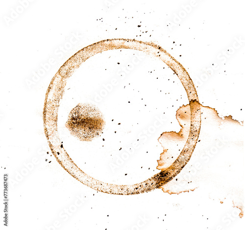coffee splash isolated on white background