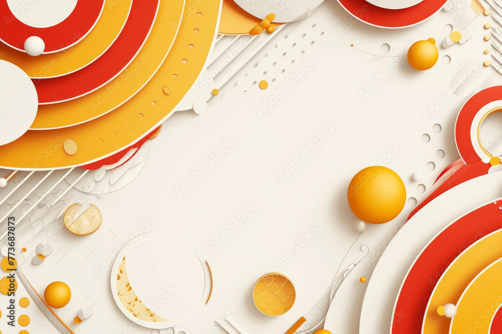 Obraz premium abstract 3d background with shapes modern look