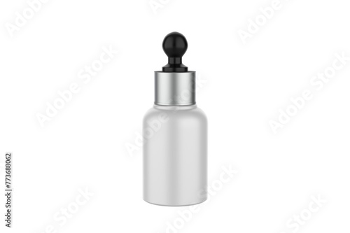 Dropper Bottle Mockup Isolated On White Background. 3d illustration