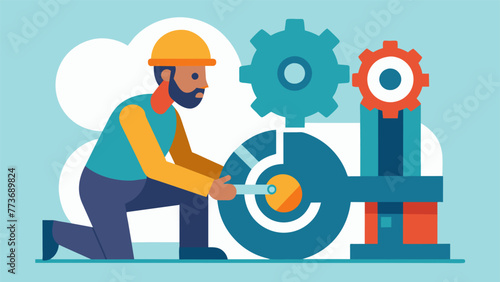 A detailed image of a worker inspecting and repairing a piece of machinery showcasing the companys commitment to maintaining and extending the