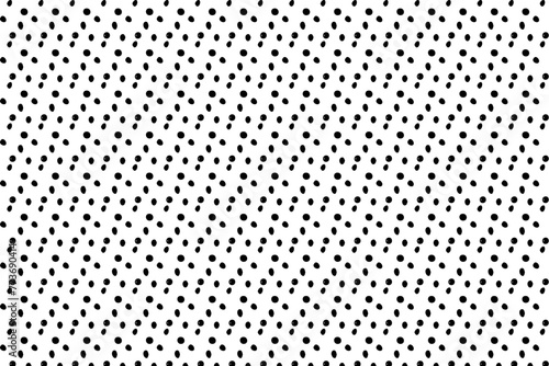 Hand drawn black and white abstract background.Doodle pattern with black ovals of different shapes on a white background.