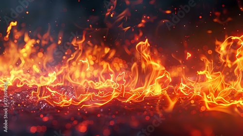 Captivating Stylish Flames: Mesmerizing Beauty in Fire's Elegance