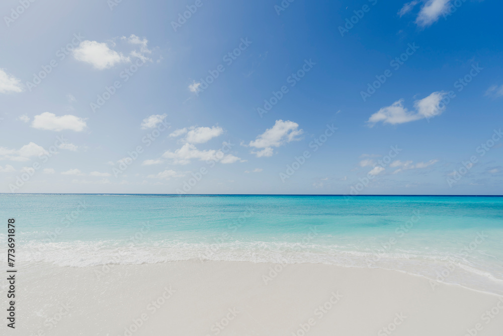 Paradise beach in the Caribbean Sea