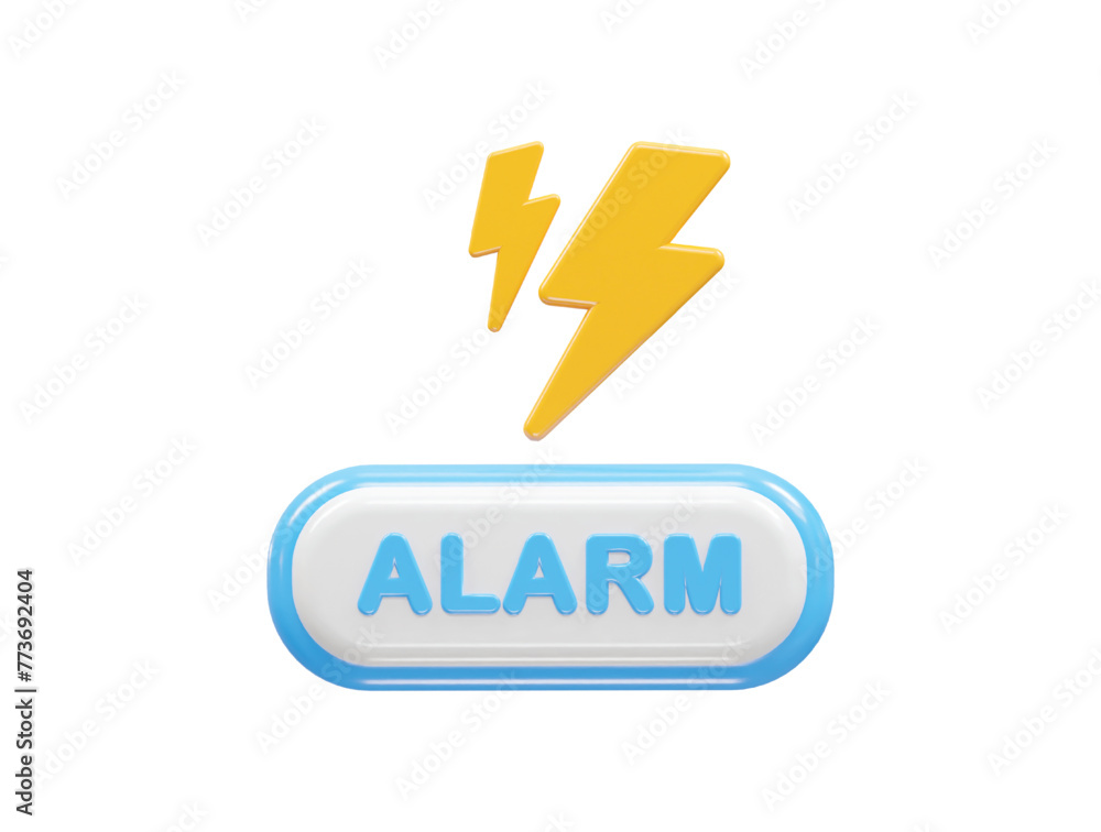 alarm icon 3d illustration rendering alarm icon 3d illustration rendering