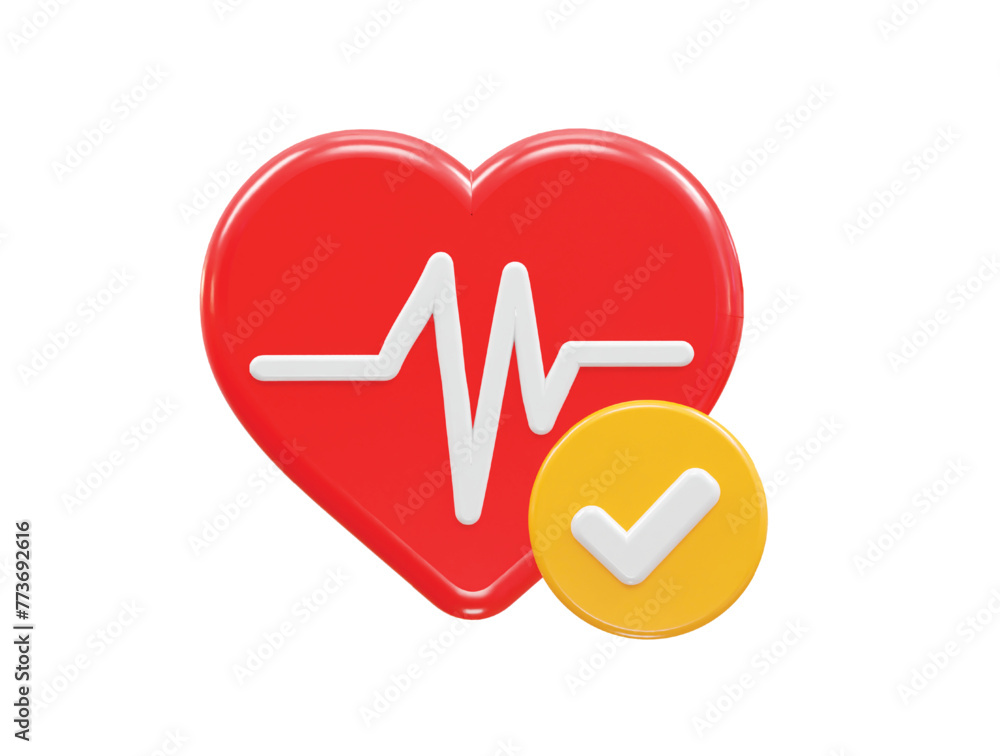 Heart icon 3d illustration rendering Heart icon 3d illustration rendering