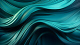 Black dark light jade petrol teal cyan sea blue green abstract wave wavy line background. Ombre gradient. Blue atoll color. Noise grain rough grungy. Matte shimmer metallic electric. Template design