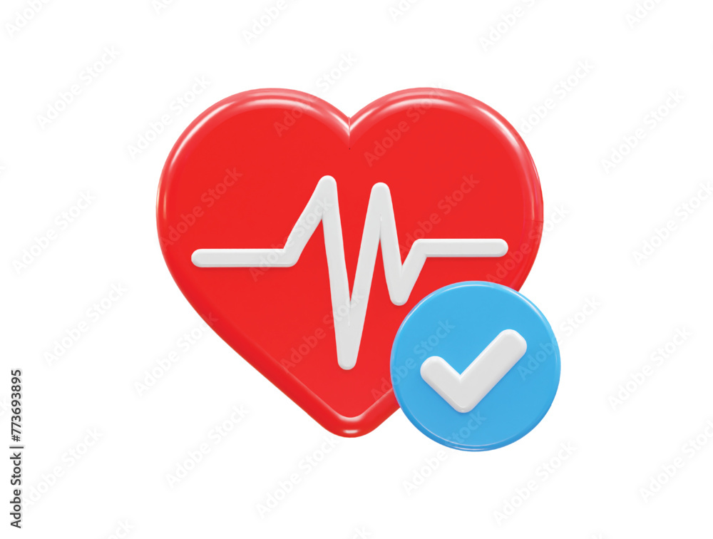 Heart icon 3d illustration rendering Heart icon 3d illustration rendering