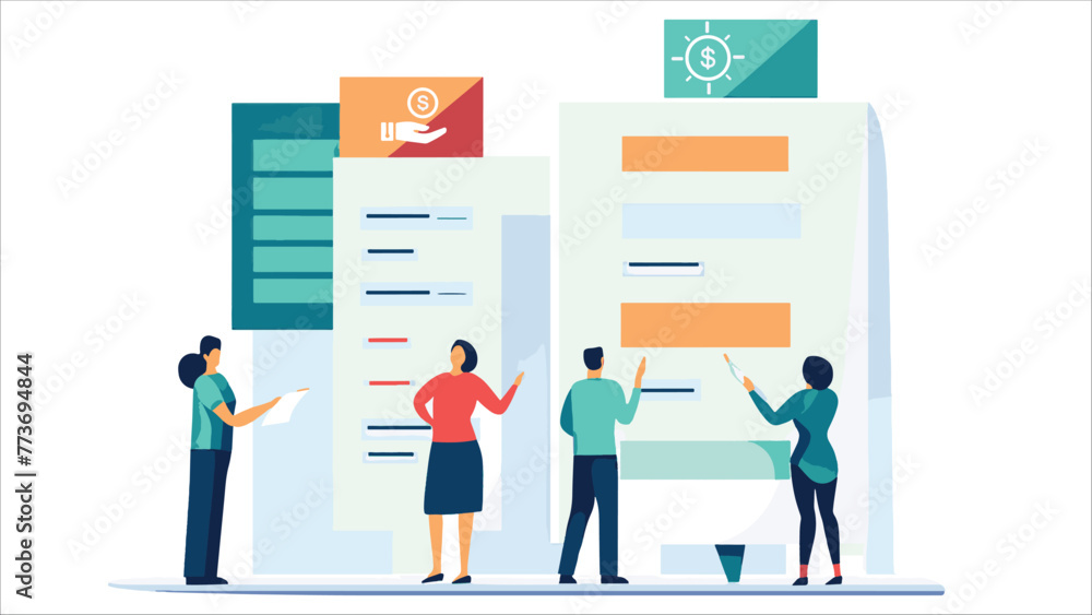 business activity background, vector illustration. coworking marketing online, teamwork concept business activity background, vector illustration. coworking marketing online, teamwork concept