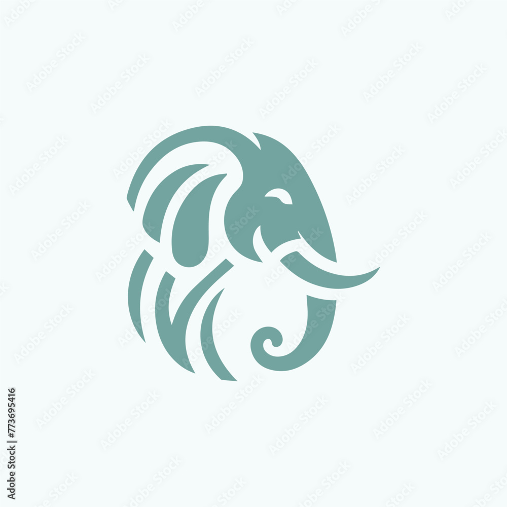 Elephant Simple Logo Monochrome Elephant Simple Logo Monochrome
