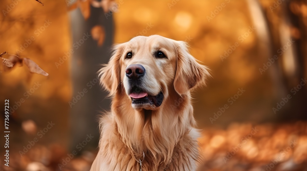 Cão adorável retriever dourado sentado nas folhas amarelas no outono park no solo e olhando para a câmera. animal de estimação cachorrinho de raça pura fofo ao ar livre
Cão adorável retriever dourado sentado nas folhas amarelas no outono park no solo e olhando para a câmera. animal de estimação cachorrinho de raça pura fofo ao ar livre