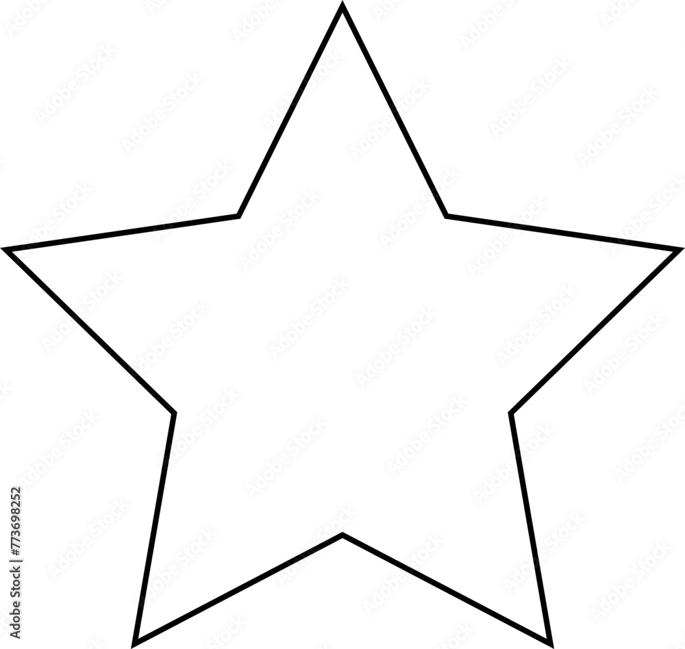 star simple shape line vector star simple shape line vector