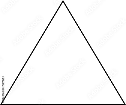 triangle simple shape line vector