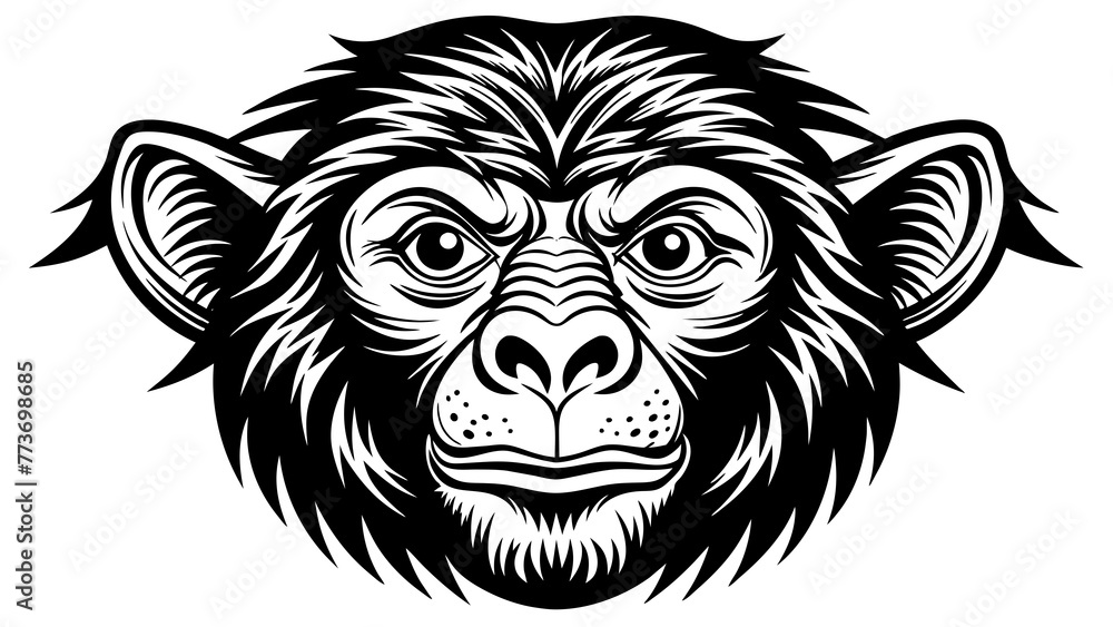 monkey head and svg file