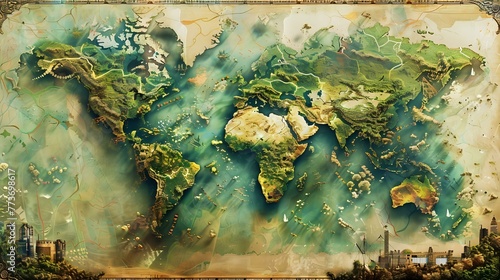Discovering Earth: Exploring the Diversity of the World Map's Regions