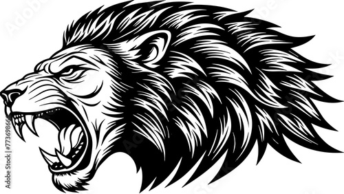 Wallpaper Mural lion head Torontodigital.ca