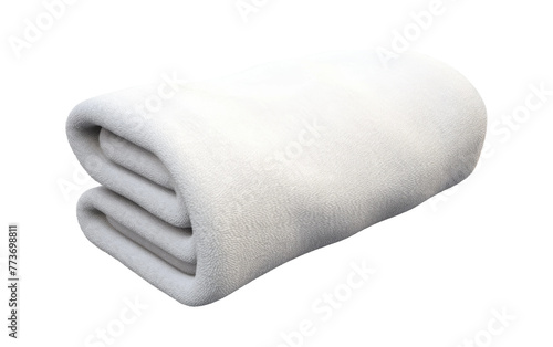 Absorbent Bath Towel Isolated on Transparent Background