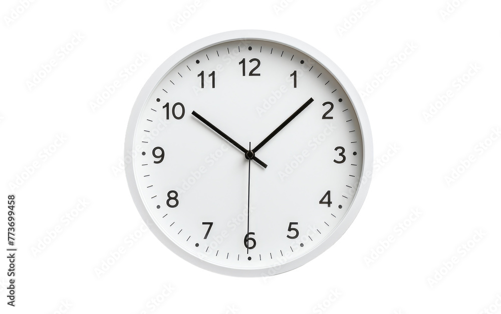 Classic Wall Clock Design Isolated on Transparent Background Classic Wall Clock Design Isolated on Transparent Background