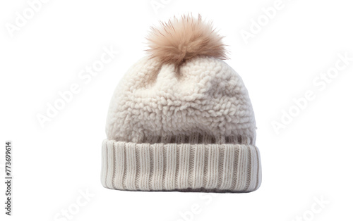 Fashionable Winter Hat Isolated on Transparent Background