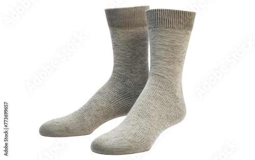 Warm Wool Socks Design Isolated on Transparent Background