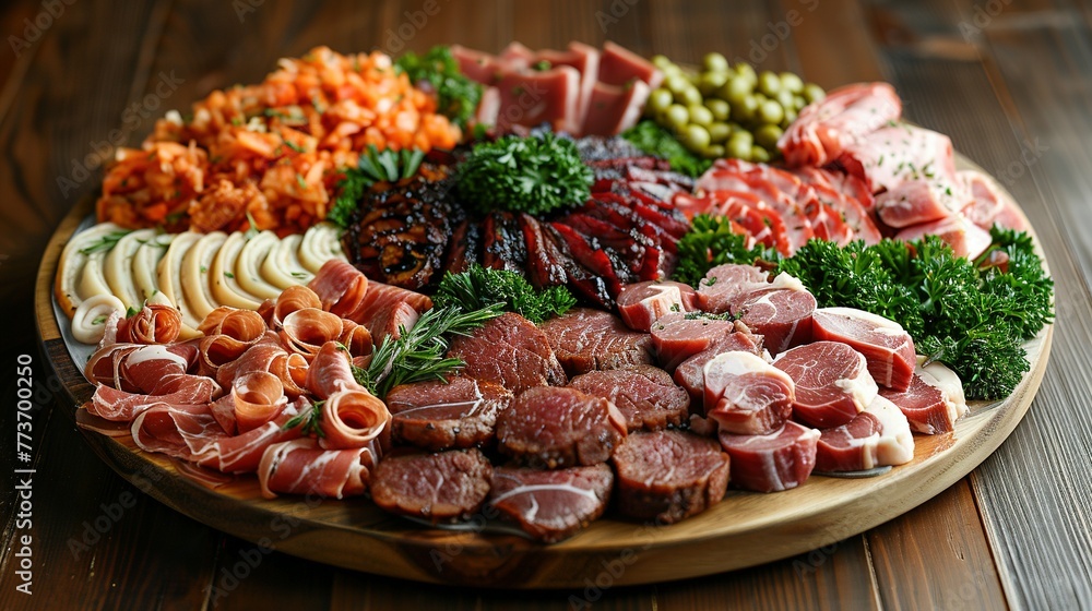 Specialty Food Wife Cake, meat plate, gourmet, food dish Specialty Food Wife Cake, meat plate, gourmet, food dish