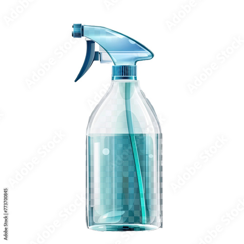 Premium Desk Disinfectant Design Isolated On Transparent Background photo