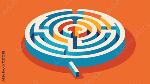 Navigating through a maze can represent the process of therapy or selfreflection in which we must confront and untangle our innermost thoughts