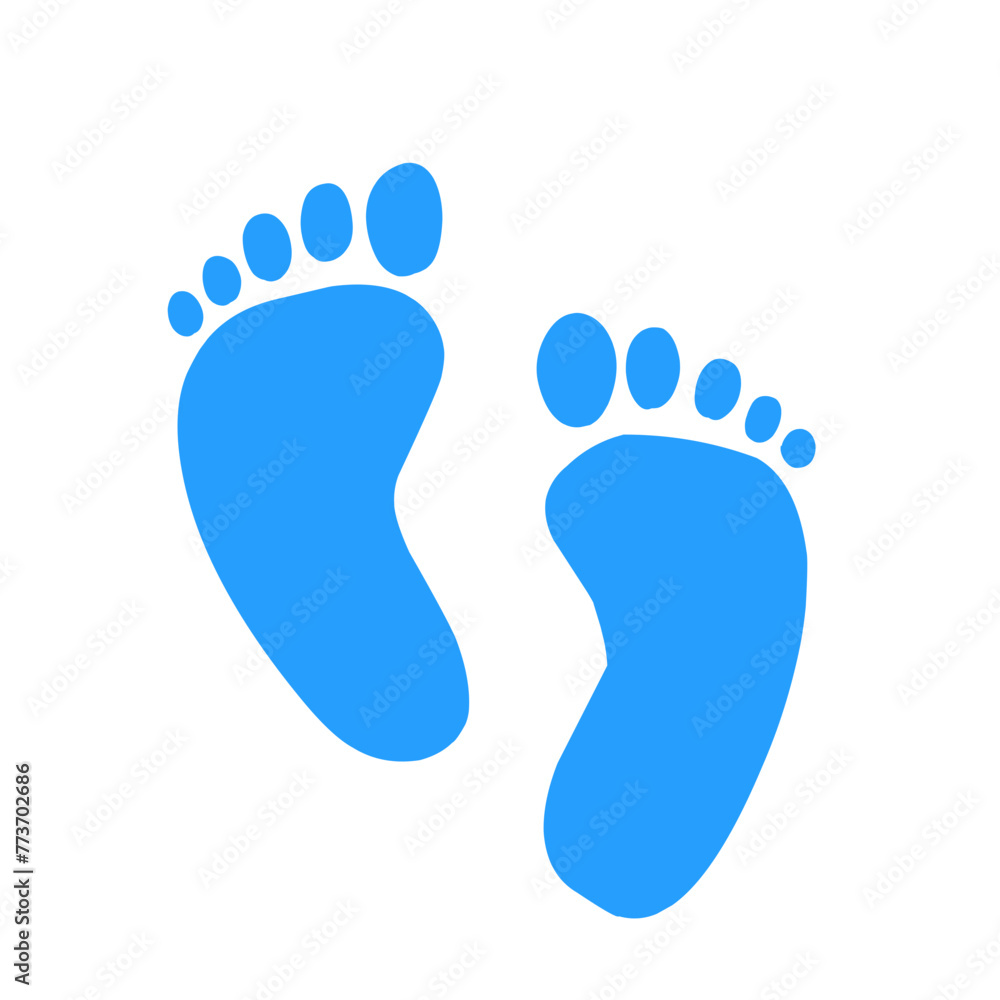Baby foot sole imprint icon Baby foot sole imprint icon