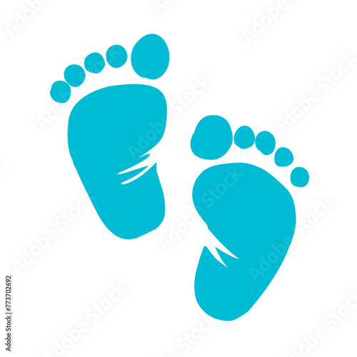 Baby foot sole imprint icon