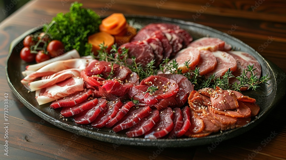 Specialty Food Wife Cake, meat plate, gourmet, food dish Specialty Food Wife Cake, meat plate, gourmet, food dish
