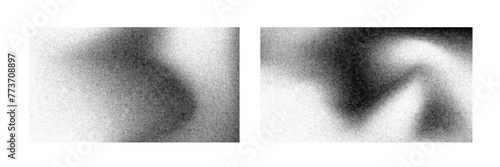 Grain noise pattern background. Black dot gradient vector effect. Grainy stipple grunge spray texture. Modern distress halftone overlay. Monochrome diffuse print with random scatter spot art design