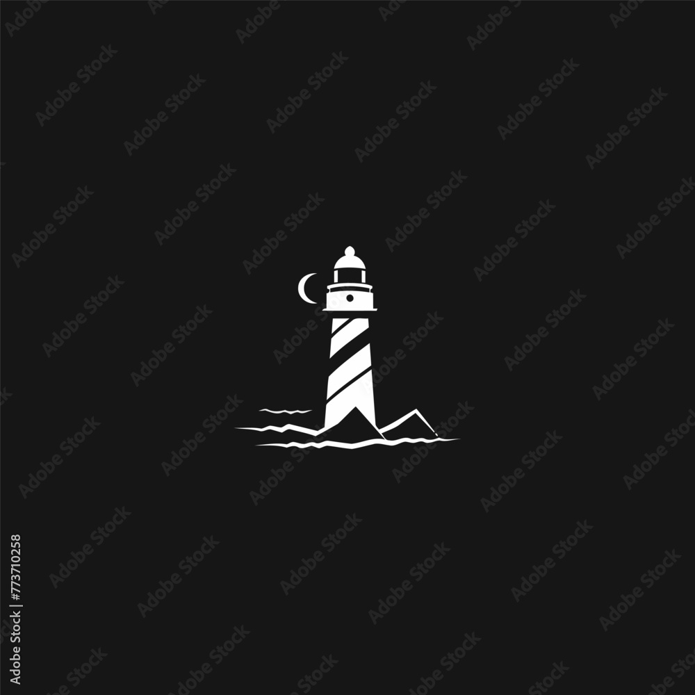 Lighthouse logo design vector illustration Lighthouse logo design vector illustration