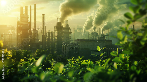 Green industry eco-power factory, with a special emphasis on promoting a healthy environment, ensuring pure ozone air, and maintaining a minimal carbon footprint