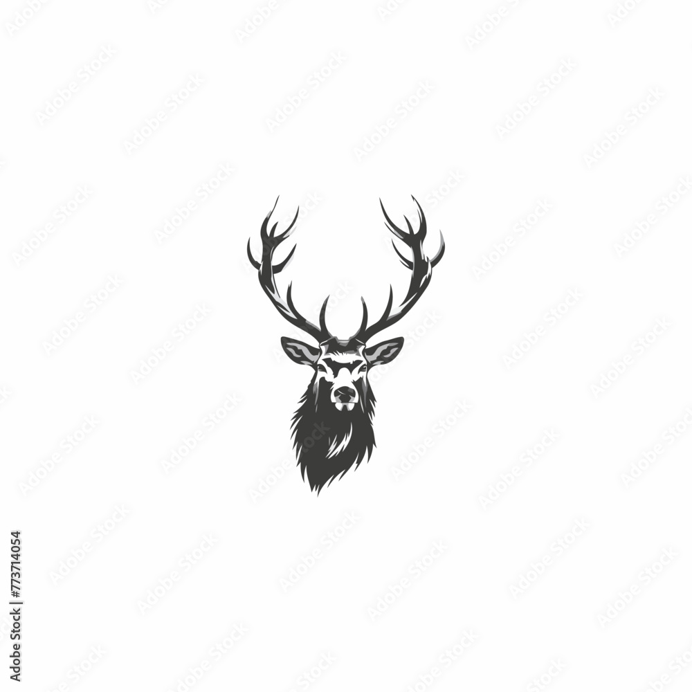 Deer head logo design vector illustration Deer head logo design vector illustration