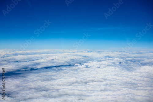 Flight - overlooking the sea of clouds