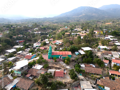 Panoramic Side View of the Church in Sabanillas, Guerrero photo